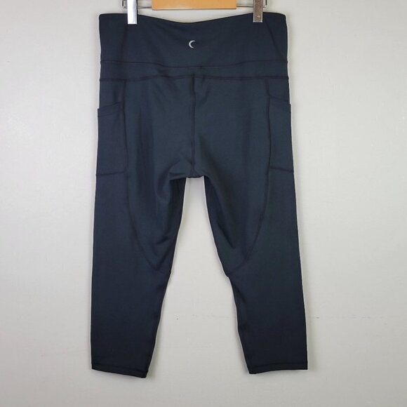 ZYIA Active Leggings Capri Crop High Waist Black 16-18 - Picture 4 of 10